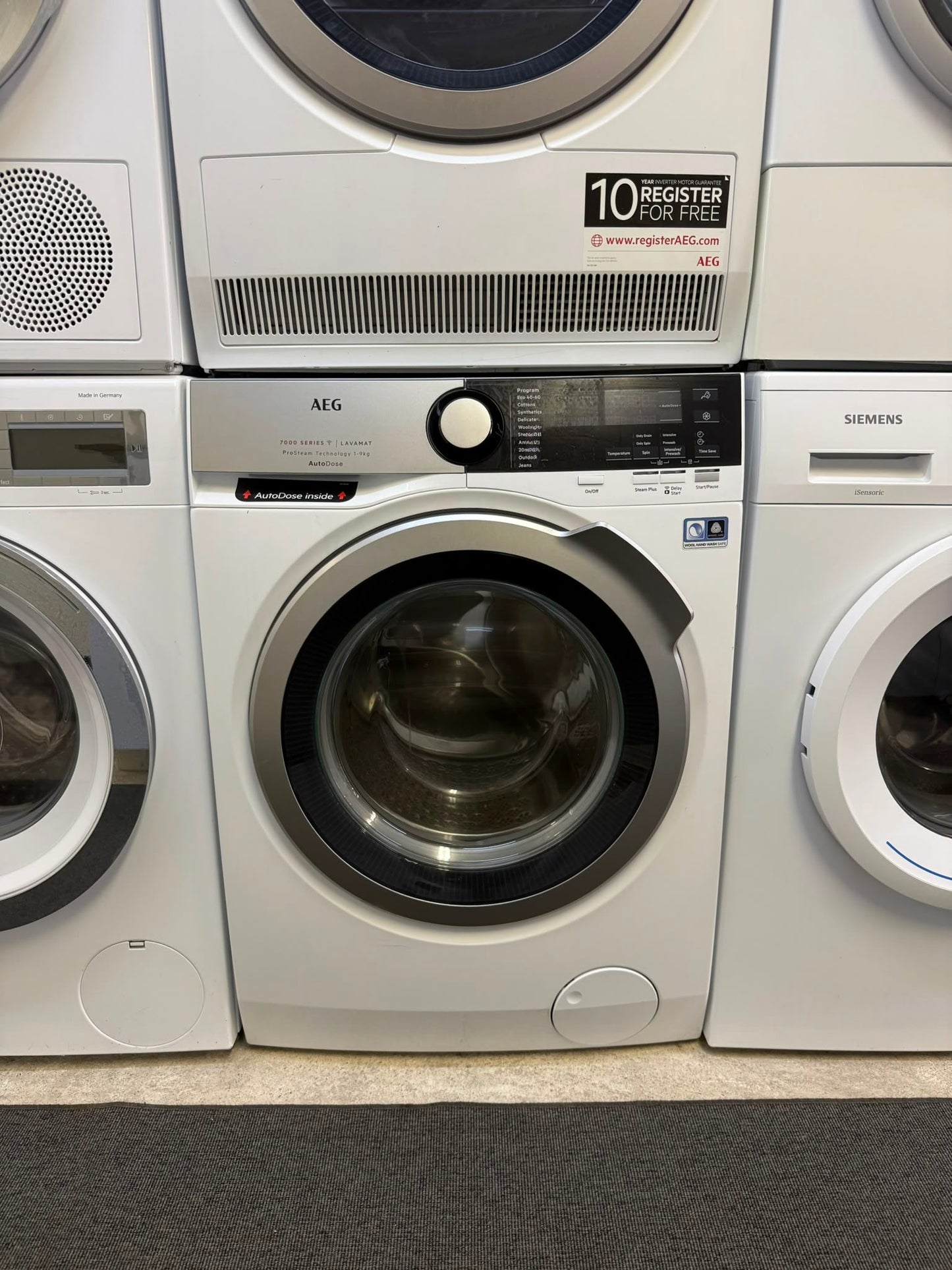 🌟 AEG 7000 Series ProSteam AutoDose – Tvättmaskin 9 kg 🌟
