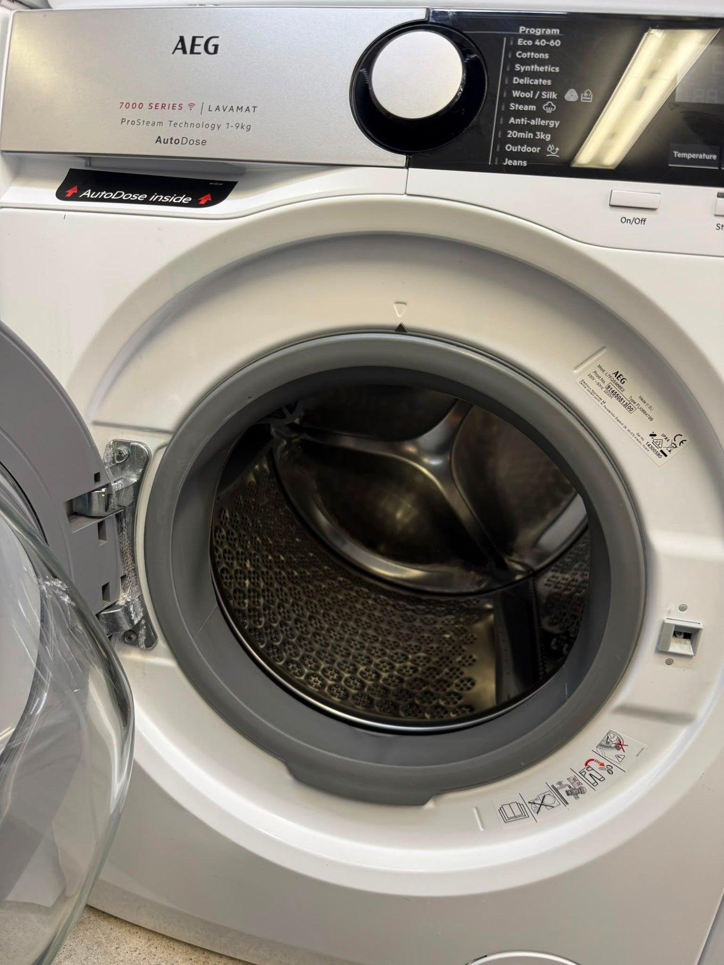 🌟 AEG 7000 Series ProSteam AutoDose – Tvättmaskin 9 kg 🌟