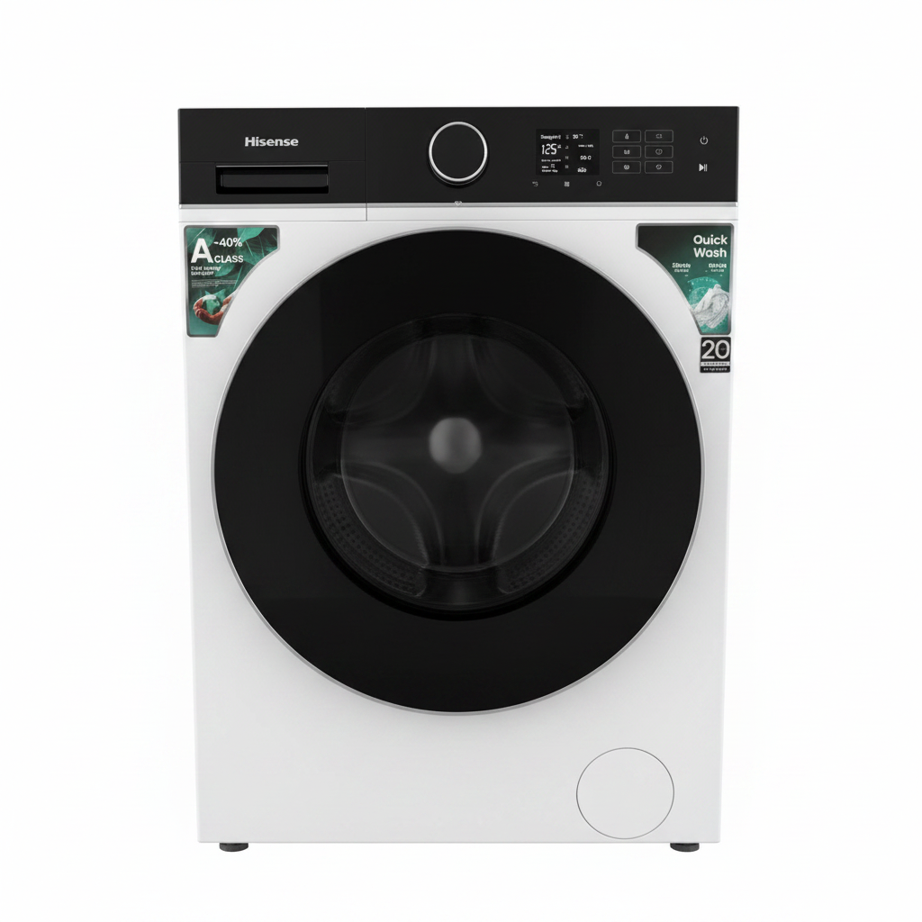 Hisense WF5I1045BWQ – 10,5 kg | Auto Dose | Energiklass A årsmodell 2025⭐